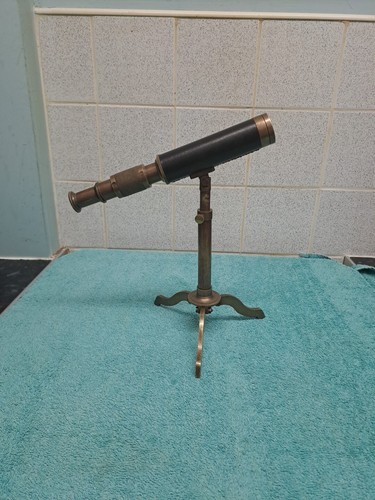 Antique table top brass - top,