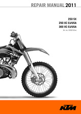 2011 WORKSHOP & OWNERS 2 MANUAL SET - KTM 250 300 SX XC - REPRINT