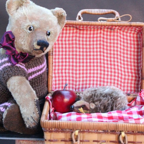 Antique teddy bear - bear, company