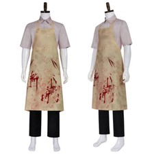 Cosplay Saw X Jigsaw Killer Butcher Costumes Apron Halloween Masquerade Suits