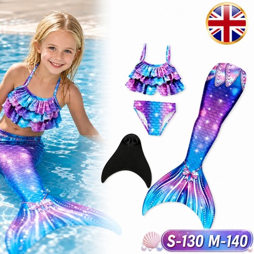 Kids mermaid tail with monofin - kids,