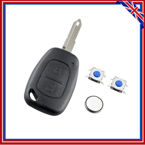 Button remote key fob case - key,