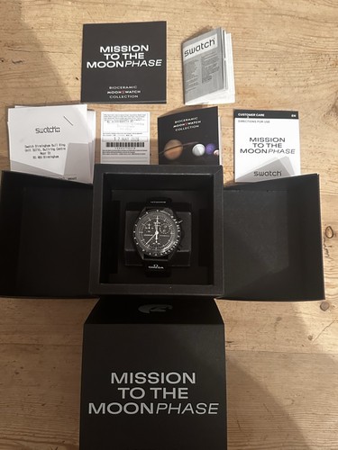 Omega swatch black snoopy - x,