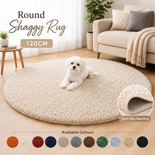 Round fluffy rugs large - fluffy,