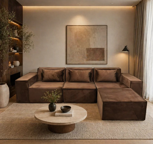 Modular sofa corner shaped - modular,