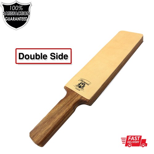 Leather strop cut - leather, throat