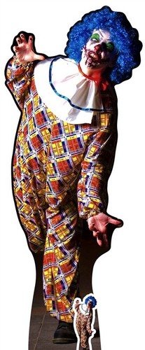Scary halloween male clown - scary,