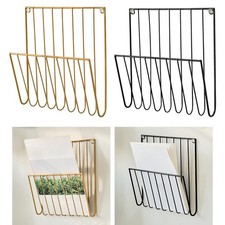 Magazine Rack, Wall Mounted File Holder, Home Office School Mail Organizer