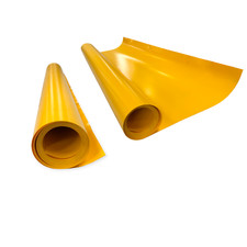 Yellow Repair Curtain Material Trailer HGV Lorry Parts PVC Tarpaulin 900gsm 3x1m