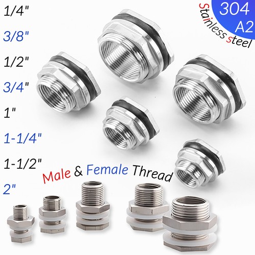 Male female thread - 1/4"-2", male/female