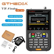 GTMEDIA V8 Finder2 Satellite Signal Finder DVB-S/S2/S2X Strength Meter 3.5" LCD