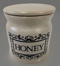 Vintage Honey Pot Studio Pottery Stoneware Handmade in England 1970s
