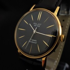 Vintage Watch USSR Poljot 2209 De Luxe ULTRA SLIM Men's Mechanical WristWatch