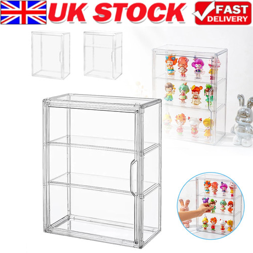 Clear action figure display - clear,