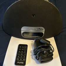 Pure Contour 100Di DAB FM Radio Alarm Clock With iPod Dock & remote 