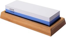 Knife Sharpening Stone 2 Side Grit 1000/6000 Abrasive Whetstone Knife Sharpener