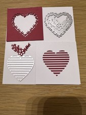 Slatted Heart Craft Die. Card Making, Scrapbooking UK Seller