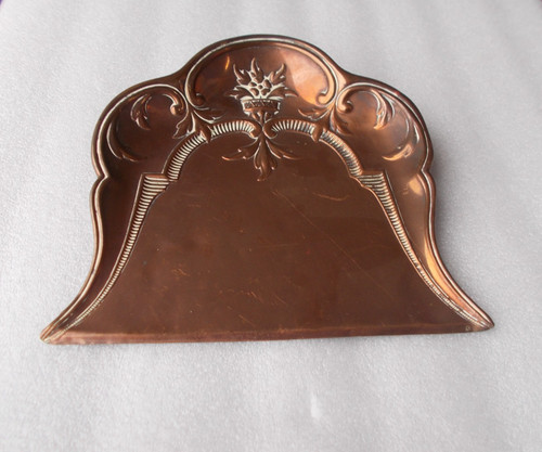 Copper crumb tray - tray, arts