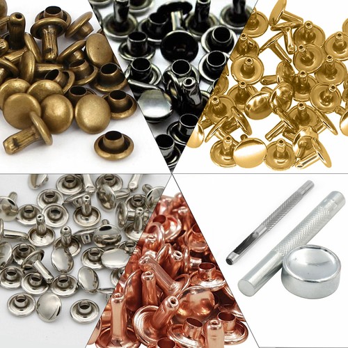 Double cap rivets - cap, with