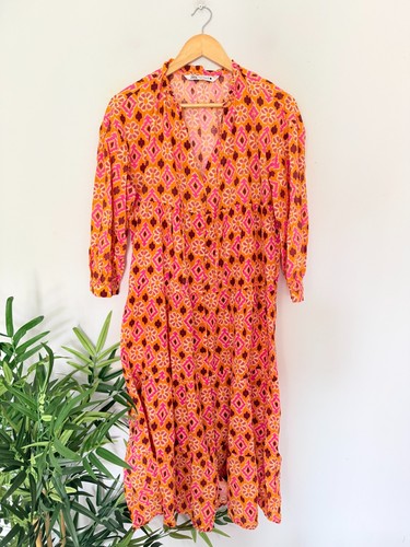 Zara dress womens orange - dress, m