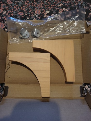 Pair wooden shelf - pair, brackets
