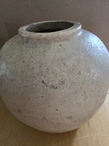 Early earthenware ginger jar - earthenware,