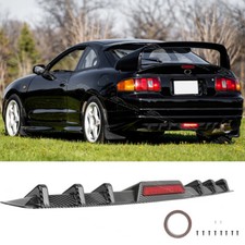 For Toyota Celica GTS Carbon Rear Bumper Diffuser Splitter Lip w/LED Stop Light