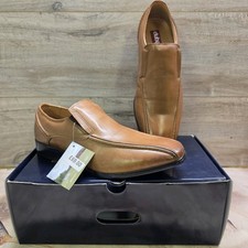 Mens Dubarry Shoes Tan Brown Leather Slip On Formal Uk Size 7 New In Box