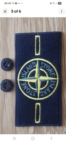 Stone island badge - island,