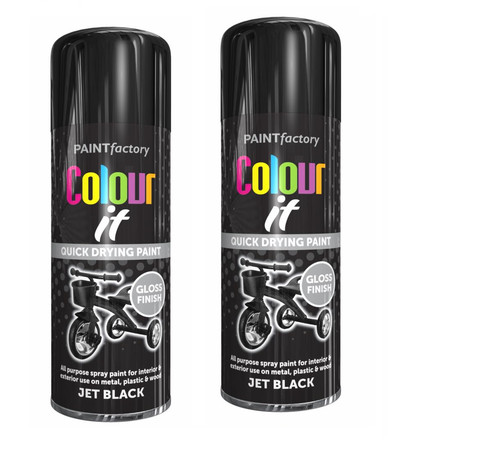 Jet black gloss aerosol - x,