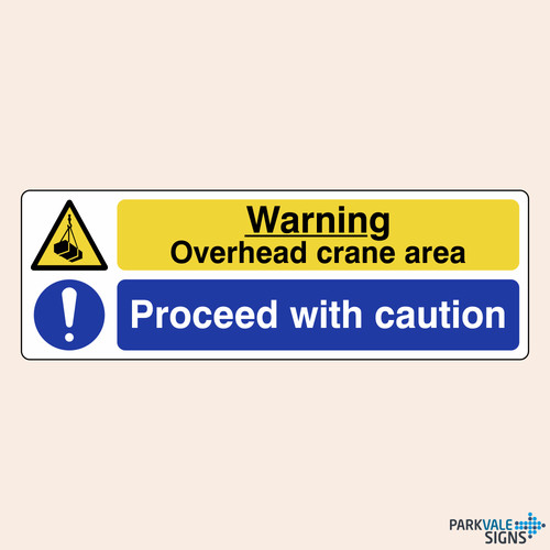 Warning overhead crane area - warning,