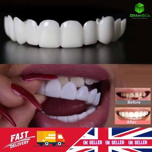 Snap false teeth upper - on, +