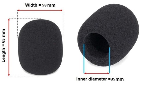 Mic foam windscreen cover for - windscreen,