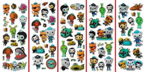 Octonauts puffy stickers - 3d,