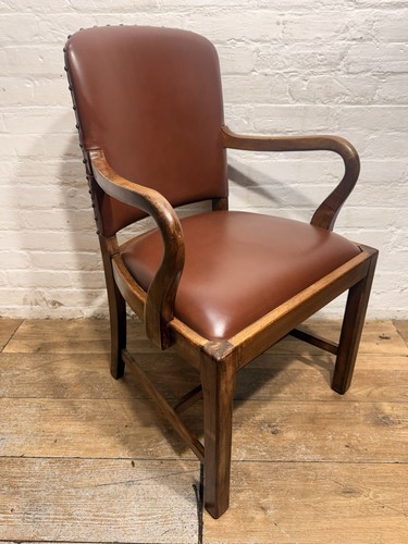 Leather captains chair desk - leather,
