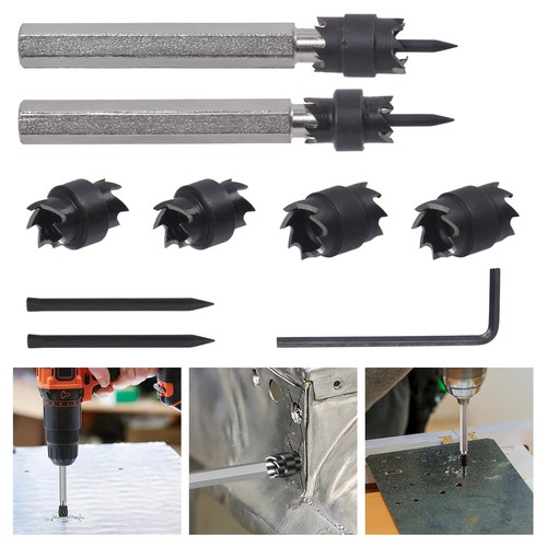 9pcs double sided - double, 3/8"