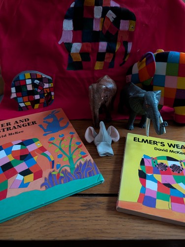 Elmer story sack - elmer,