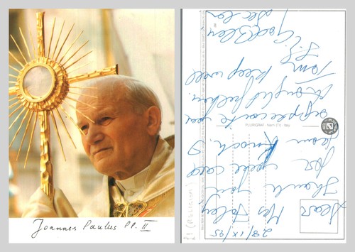 Postcard pope john paul ii - -,