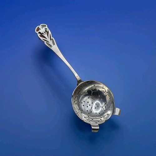 Sterling silver tea strainer - silver,