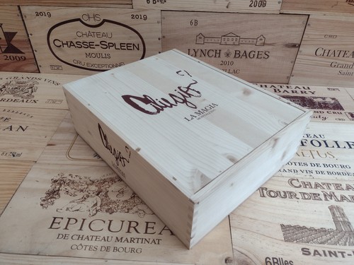 Wooden wine box - wooden, with