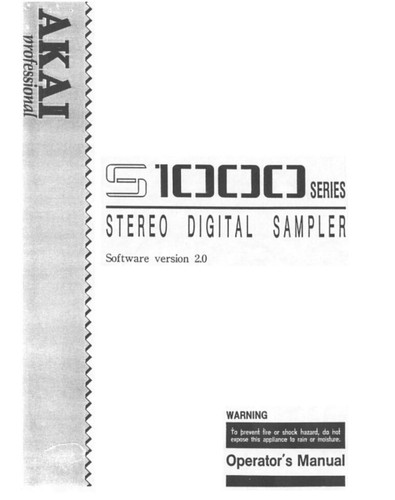 Akai s1000 digital - s1000,