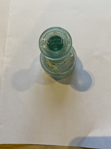 Vintage green glass - , inkwell