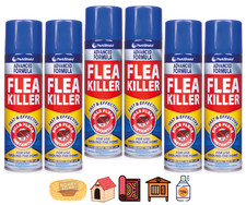 6 x Household Flea Spray 200ml