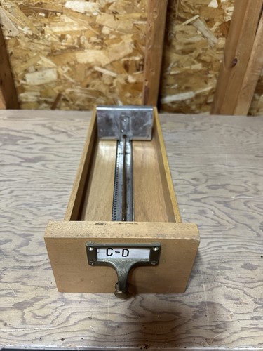 Library card catalog - card,