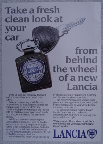 Lancia spring clean - 'spring, clean'