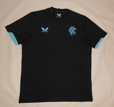 NEW RANGERS TRAVEL SHIRT CASTORE GLASGOW RANGERS 2023-24 (XL) Jersey Trikot