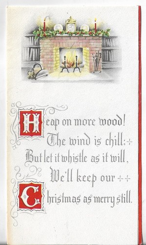 Vtg christmas greeting - vtg,
