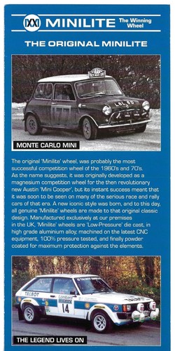 Minilite alloy wheels late - minilite,