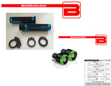 BARRACUDA BLUE KNOBS + GREEN B-LUX COUNTERWEIGHTS KAWASAKI ZZR 1100 1200 1400
