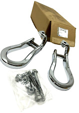 84072464 OEM GM Chrome Recovery Tow Hooks 15-2019 Silverado Sierra 2500 3500 HD